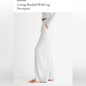 Abercrombie Lounge Brushed Wide Leg Sweatpant
